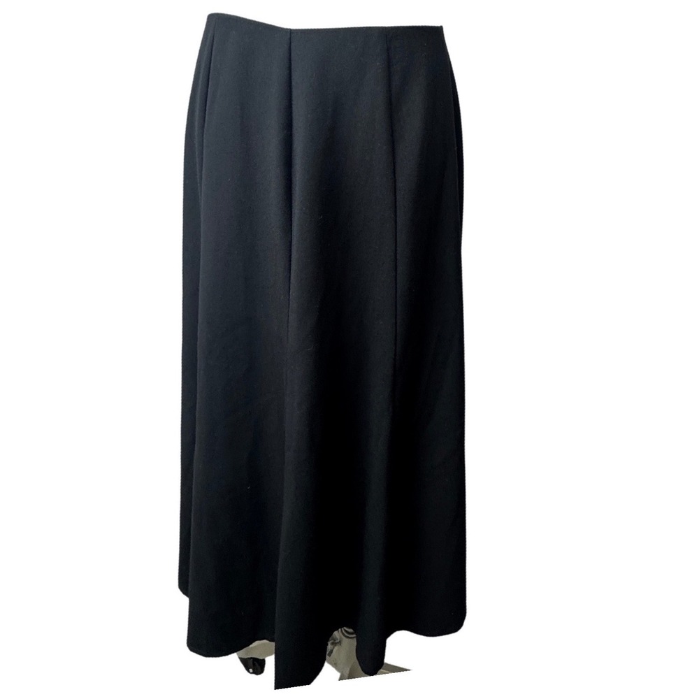 Dressbarn Woman Black A-Line Midi Skirt Plus Size 18W Stretch Corp Professional